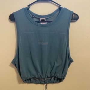 Gymshark Cropped Sinched Waist Workout Top